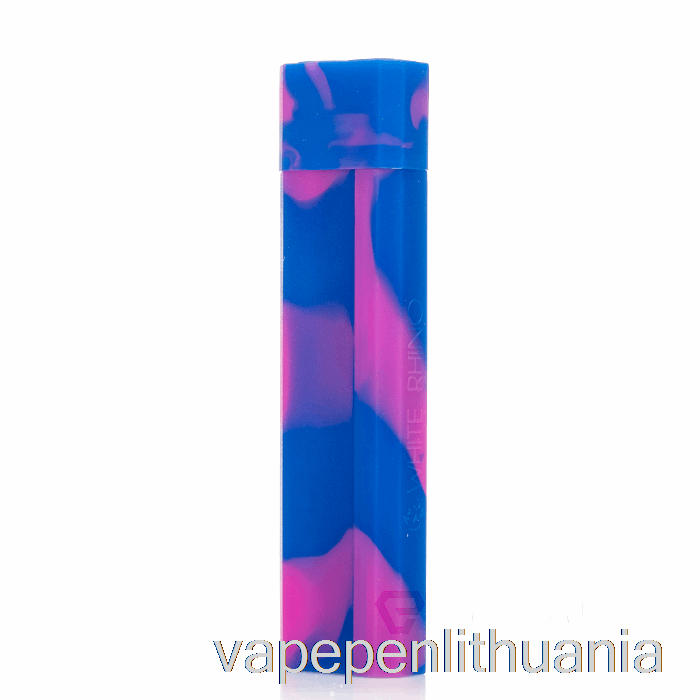 Baltas Raganosis Silikonas Dab Out [pyrex] Purple Blue Vape Skystis